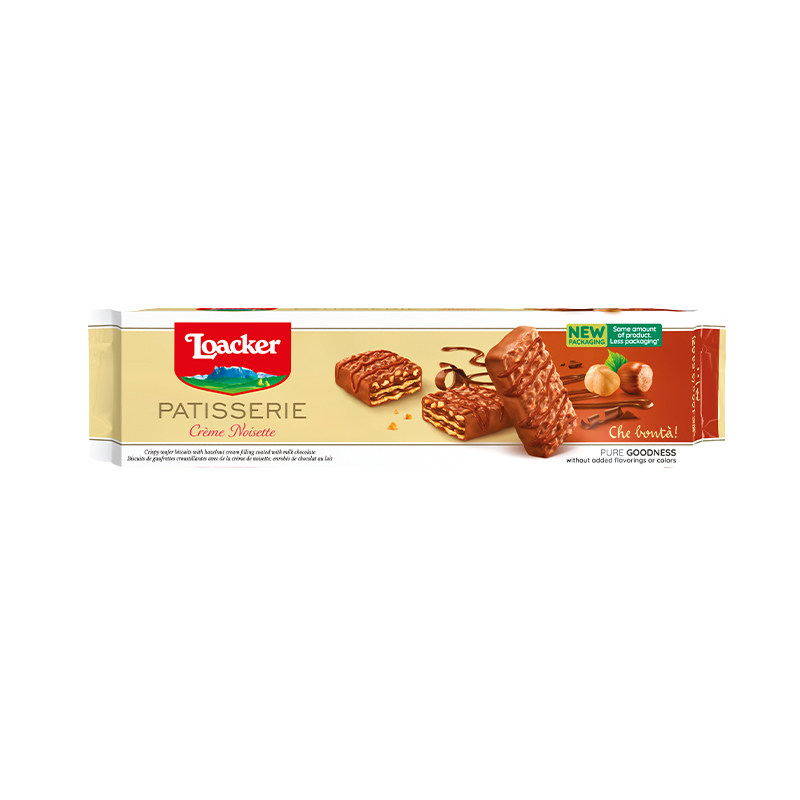 莱家loacker托提纳威化饼干盒装原味黑巧克力榛子味夹心伴手礼品