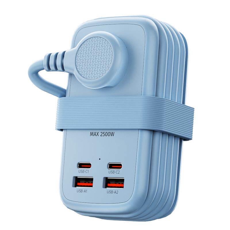 牛顿定律便携插座出差旅行插排带USB65W氮化镓快充多功能接插线板