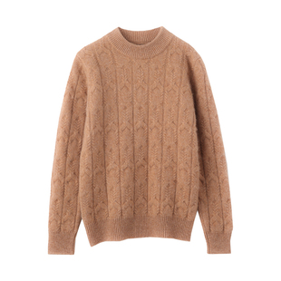 再加厚 复古色儿童全羊毛衫男女大童打底针织宝宝毛衣绒秋冬内搭