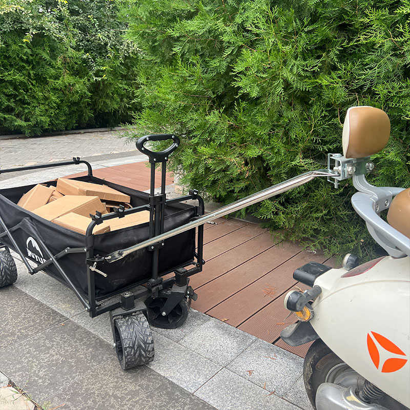 电动车摩托车拖车杆露营车连接杆拉杆摆摊小推车牵引杆拖车连接杆