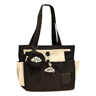 可爱少女斜挎包轻便学生上课装书单肩包女生大容量补课手提袋拎书