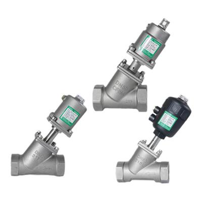 蒸汽耐高温螺纹丝扣气动角座阀