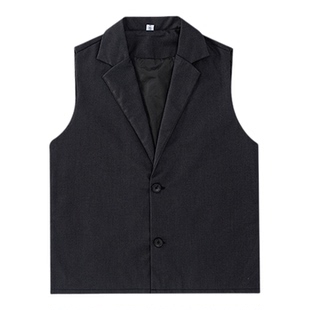 儿童街舞服男女童酷帅西装马甲locking机械舞演出服爵士舞走秀服