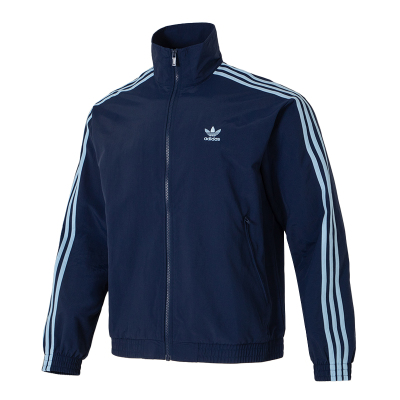 阿迪达斯三叶草经典复古条纹外套