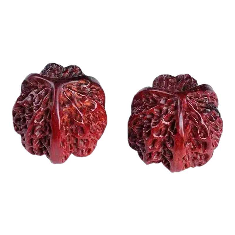 无添加小叶紫檀实木核桃木雕