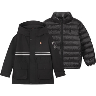 【三合一】暇步士童装儿童可拆卸羽绒服25冬新品男女童三防厚外套
