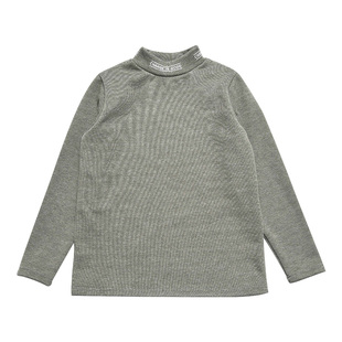 胖女童加绒打底衫秋冬季新款中大童半高领一体绒卫衣内搭保暖上衣