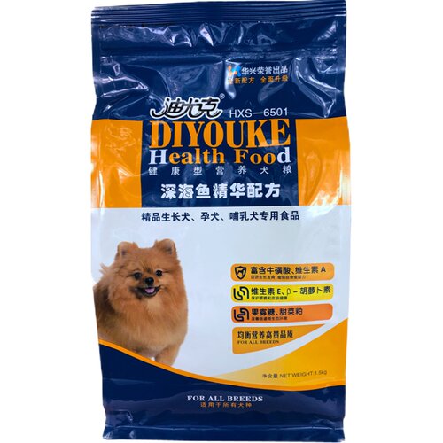 迪尤克幼犬狗粮1.5kg鸭肉牛肉精华泰迪贵宾比熊全价幼年期狗粮