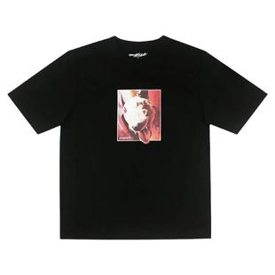 潮物Woo Yardsale Rabid Tee 25SS 斗牛犬印花纯棉男女短袖T恤潮