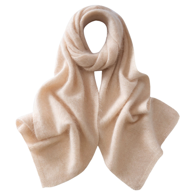 100%拉绒山羊绒围巾秋冬保暖围脖