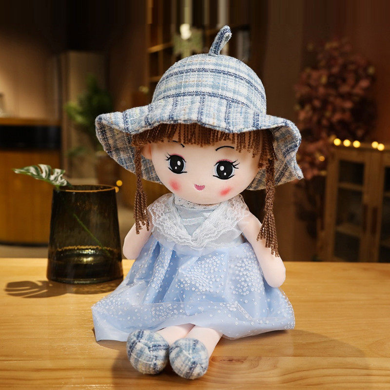 可爱公主女孩洋娃娃毛绒玩具公仔玩偶睡觉抱着的布偶儿童陪睡大号