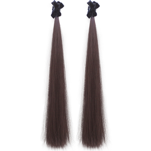 甜系公主头半扎发精灵耳发饰蝴蝶结抓夹双马尾假发辫子增发量发束