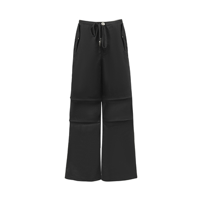 COOLLINE林子熙 人气私服 k系列美式捏褶束脚百搭时髦工装裤女夏