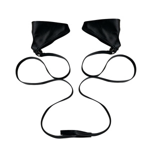 aespa宁艺卓舞台同款皮手套 DS演出铆钉绑带朋克甜酷jk少女PU手套