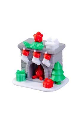 微景观圣诞节雪屋装饰品造景摆件