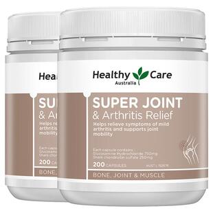 澳洲Healthy Care维骨力氨糖软骨素二合一中老年护关节200粒*2瓶