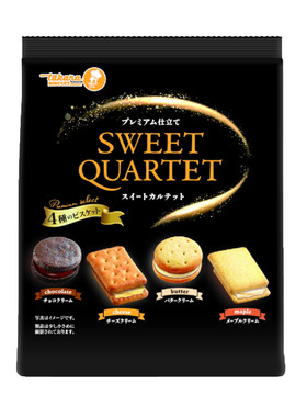 日本进口宝制果4味夹心曲奇饼干