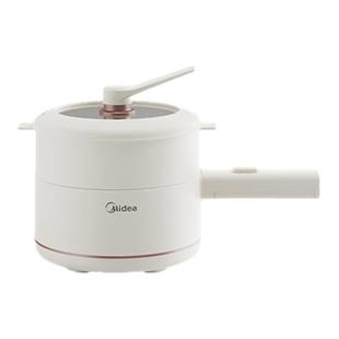 美的电煮锅宿舍煮泡面锅家用小型电火锅多功能蒸煮一体锅XZE2017