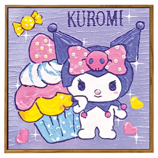 三丽鸥库洛米石英砂肌理画DIY材料全套手工填色卡通动漫数字油画