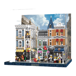 KGBOX适用乐高10255集会广场模型亚克力展示盒防尘罩透明积木