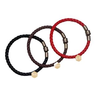 适用于周家XL转运珠手绳防水钢丝绳皮绳串珠5mm可穿3D硬金