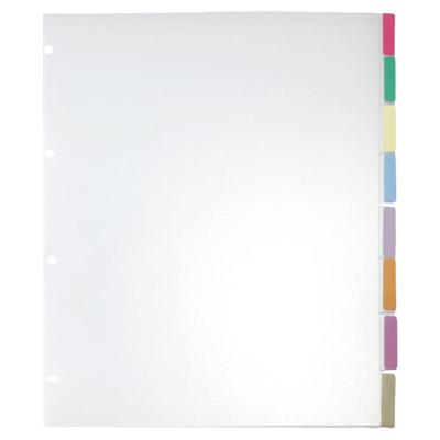 a4塑料活页加宽加厚索引分类页