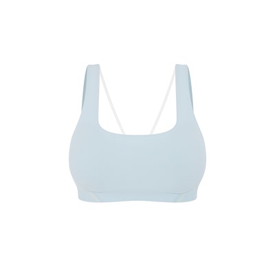 瑜伽美背低强度方领运动文胸内衣