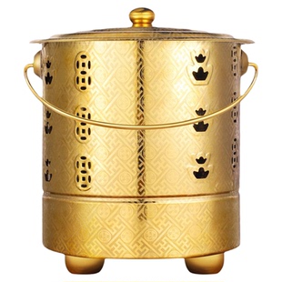 烧纸桶烧金桶不锈钢拜拜烧钱纸筒烧香烧经化宝桶家用元宝焚烧炉