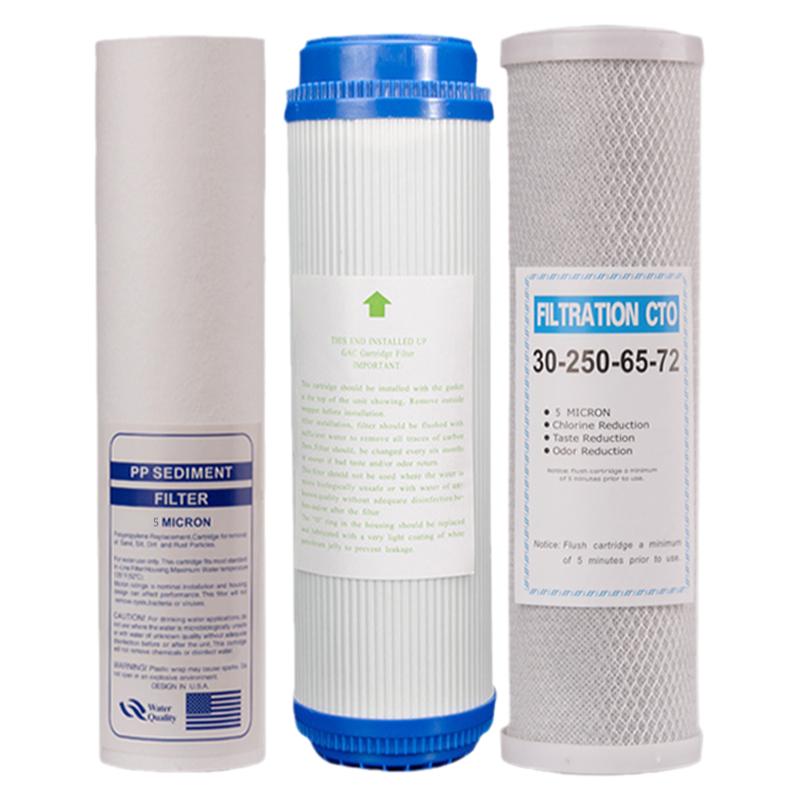 净水器滤芯三级套餐厨房家用10寸通用过滤器纯净水机pp棉滤芯配件