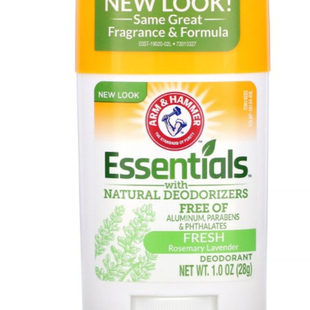 现货美国Arm & Hammer止汗膏含小苏打无铝香体祛异味汗味男女适用