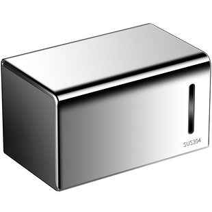 卫生间纸巾盒厕所卷纸盒304不锈钢洗手间免打孔手纸置物架抽纸盒