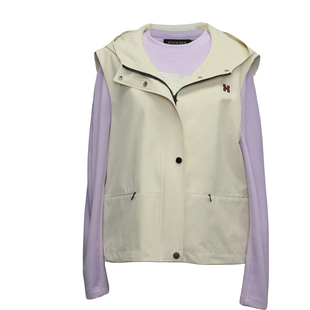 飞尼克斯2025秋季新款休闲时尚连帽拉链马甲女