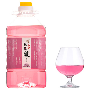 桃花酿桃花酒桑葚蓝莓青梅荔枝梅子水果自酿女士低度甜酒桶装果酒