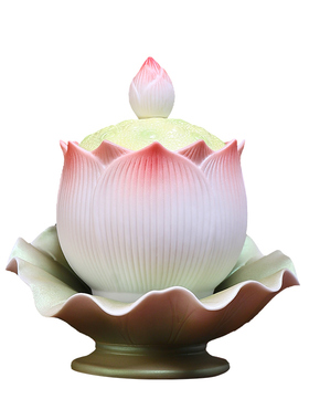 陶瓷莲花圣水杯珍珠彩高档精工