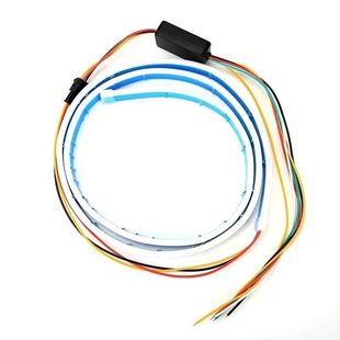 汽车装饰灯七彩尾箱流光灯led跑马灯转向刹车改装后备箱防追尾灯