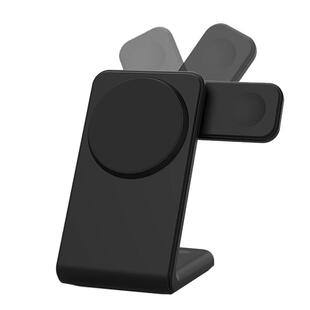MagSafe三合一无线充电器磁吸手机手表快充支架适用AppleWatch11苹果16iPhone17ProMax华为Mate70Pro专用底座