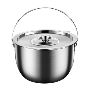 德国304不锈钢猪油瓶罐家用厨房带盖装油盛油盆耐高温油罐壶手提