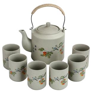 茶壶套装提梁壶陶瓷大容量茶壶器家用老式复古泡茶壶凉水壶办公室