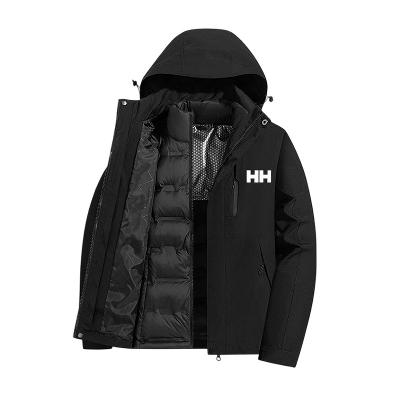正品HH2025新款羽绒服男女加厚保暖冲锋衣冬季外套情侣滑雪服
