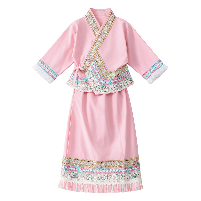 女童汉服新款异域风中秋儿童傣族服饰西双版纳旅游拍摄服日常可穿