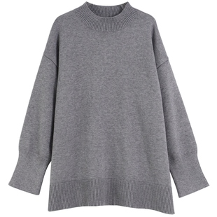 2025新款冬装黑色软糯毛衣中长款连衣裙冬季打底针织裙子女春秋厚