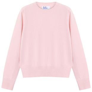 【100%山羊绒】BLUE ERDOS冬季新品简约通勤多色圆领套头羊绒衫