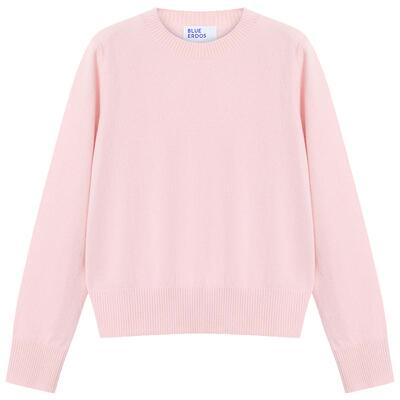 【100%山羊绒】BLUE ERDOS冬季新品简约通勤多色圆领套头羊绒衫