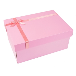 超大号礼物盒情人节礼品盒空盒长方形粉色女友生日礼盒惊喜盒提袋