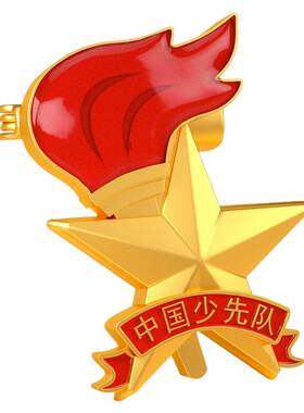 新款少先队队徽正版标准型干部小学生安全别针式强磁铁扣校徽批发