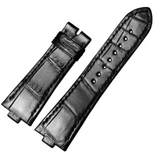 十瑞手表带男适用于江诗丹顿美洲鳄鱼皮表带纵横四海表带真皮25