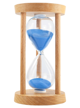 原木打造沙漏时间管理计时器
