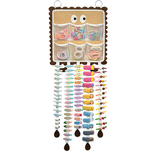 儿童发夹收纳神器壁挂大容量发卡展示架毛毡皮筋头绳发圈发饰挂袋