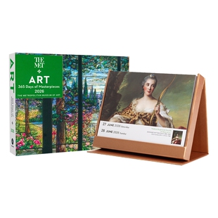艺术台历 大都会艺术博物馆 2026年日历 每天一页 Art: 365 Days of Masterpieces Day-To-Day Calendar 进口英文原版 MET新年礼物