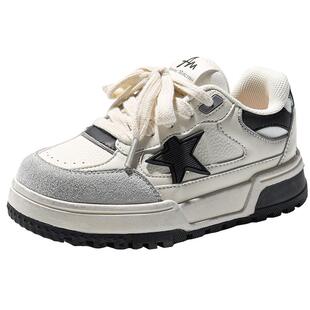 AM童鞋儿童板鞋2026春秋新款男童百搭运动鞋女童休闲脏脏鞋中大童